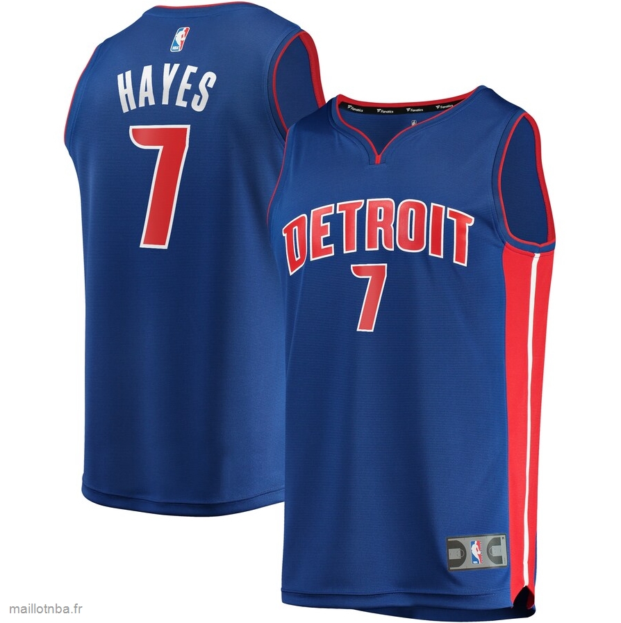 Maillot Detroit Pistons Killian Hayes Fanatics Branded Blue 2020 NBA Draft First Round Pick Fast Break Replica Jersey - Icon Edition